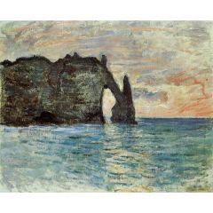 The Cliff at Etretat Painting Reproduction