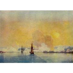 Entrance in the bay of Sevastopol Painting Reproduction