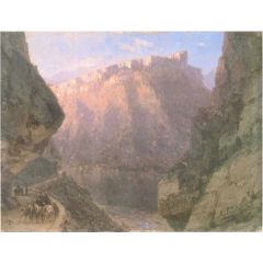 The Daryal canyon Painting Reproduction