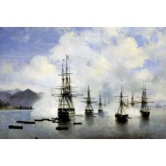 The landing of Raevsky N N near Subashi Painting Reproduction