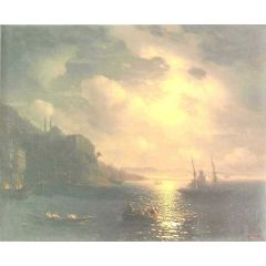 The Bay Golden Horn in Istanbul Painting Reproduction