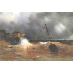 The gale on sea is over Painting Reproduction
