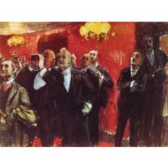 Standing Room Only Painting Reproduction
