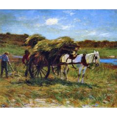 In the Salt Marshes Painting Reproduction