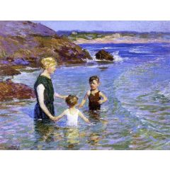 Summer Wading Painting Reproduction
