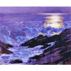 Moonlight on the Coast Painting Reproduction