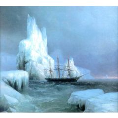 Icebergs Painting Reproduction
