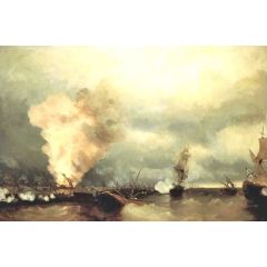 Sea buttle near Vyborg Painting Reproduction