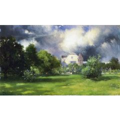The Artist’s Home, East Hampton, Long Island Painting Reproduction