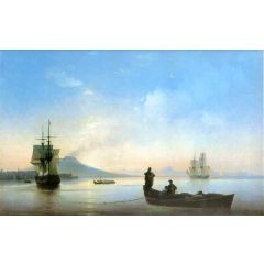 The Bay of Naples on morning Painting Reproduction