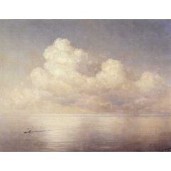 Clouds above a Calm Sea Painting Reproduction