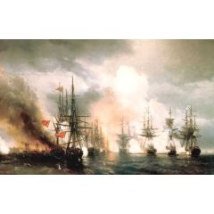 Battle near Sinop, during daylight hours version Painting Reproduction