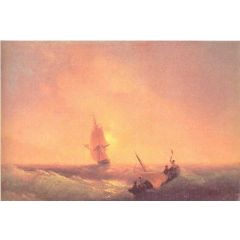 After shipwreck Painting Reproduction