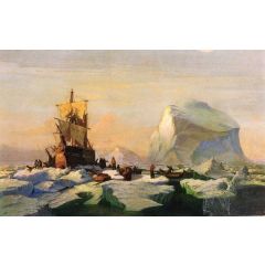 Trapped in the Ice Painting Reproduction