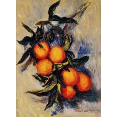 Orange Branch Bearing Fruit Painting Reproduction