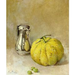 Silver and Gray Painting Reproduction
