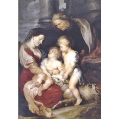 The Virgin and Child with St Elizabeth and the Infant St John the Baptist Painting Reproduction