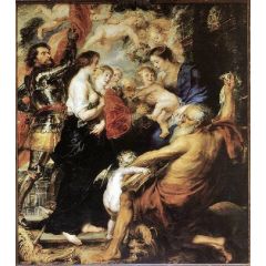 Our Lady with the Saints Painting Reproduction