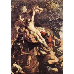 Raising of the Cross, detail Painting Reproduction