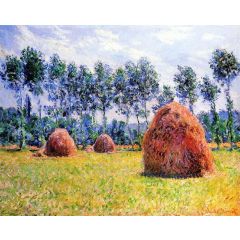 Haystacks at Giverny Painting Reproduction