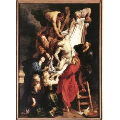 Descent from the Cross (central panel) Painting Reproduction