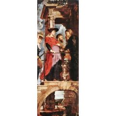 Descent from the Cross, left wing Painting Reproduction
