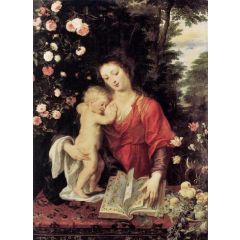 Virgin and Child Painting Reproduction