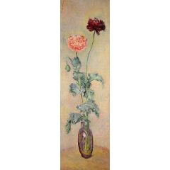 Red and Pink Poppies Painting Reproduction