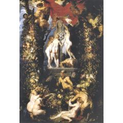 Nature Adorning the Three Graces Painting Reproduction