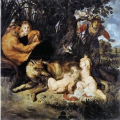 Romulus and Remus Painting Reproduction