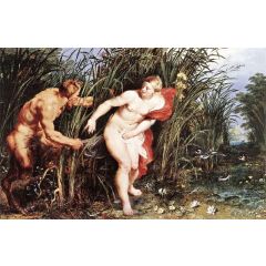 Pan and Syrinx Painting Reproduction