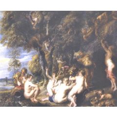 Nymphs and Satyrs Painting Reproduction