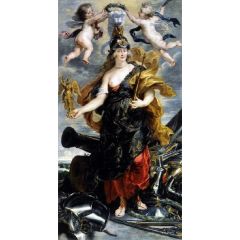 Marie de Medicis as Bellona Painting Reproduction