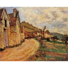 Les Roches at Falaise near Giverny Painting Reproduction