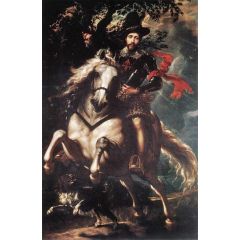 Equestrian Portrait of Giancarlo Doria Painting Reproduction