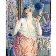 Woman before a Mirror Painting Reproduction