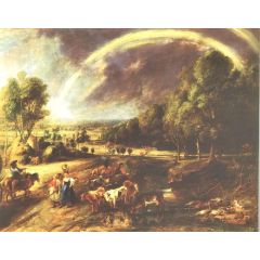 Landscape with a Rainbow Painting Reproduction