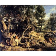 Boar Hunt Painting Reproduction