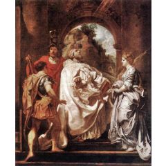 Saint Gregory the Great with Saints Painting Reproduction