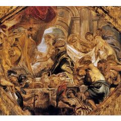 King Solomon and the Queen of Sheba Painting Reproduction