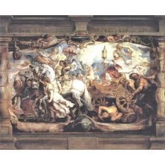 Triumph of Church over Fury, Discord, and Hate Painting Reproduction