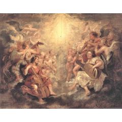 Music Making Angels Painting Reproduction