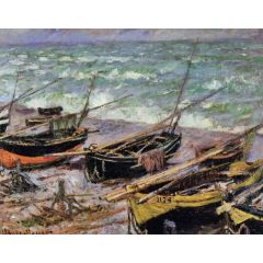 Fishing Boats Painting Reproduction