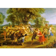 A Peasant Dance Painting Reproduction