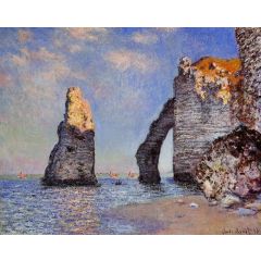 The Rock Needle and the Porte d’Aval Painting Reproduction