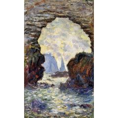 The Rock Needle Seen through the Porte d’Aumont Painting Reproduction