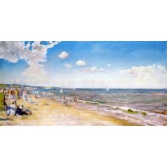The Beach at Zandvoort, also known as The Beach Painting Reproduction