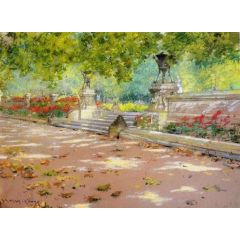 Sunlight and Shadow in Prospect Park, also known as Sunlight and Shadow Painting Reproduction