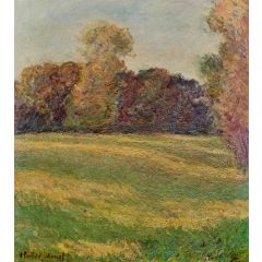 Meadow in the Sun, at Giverny Painting Reproduction