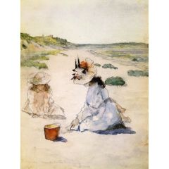 On the Beach, Shinnecock Painting Reproduction